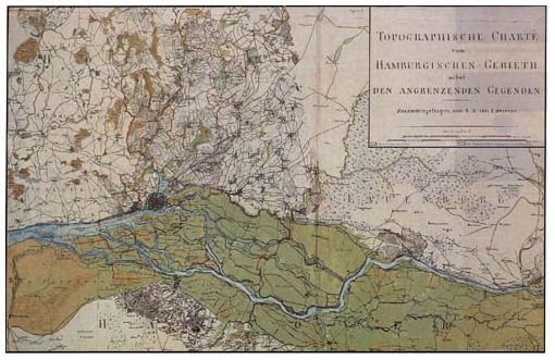 Hamburg und Umgegend um 1814